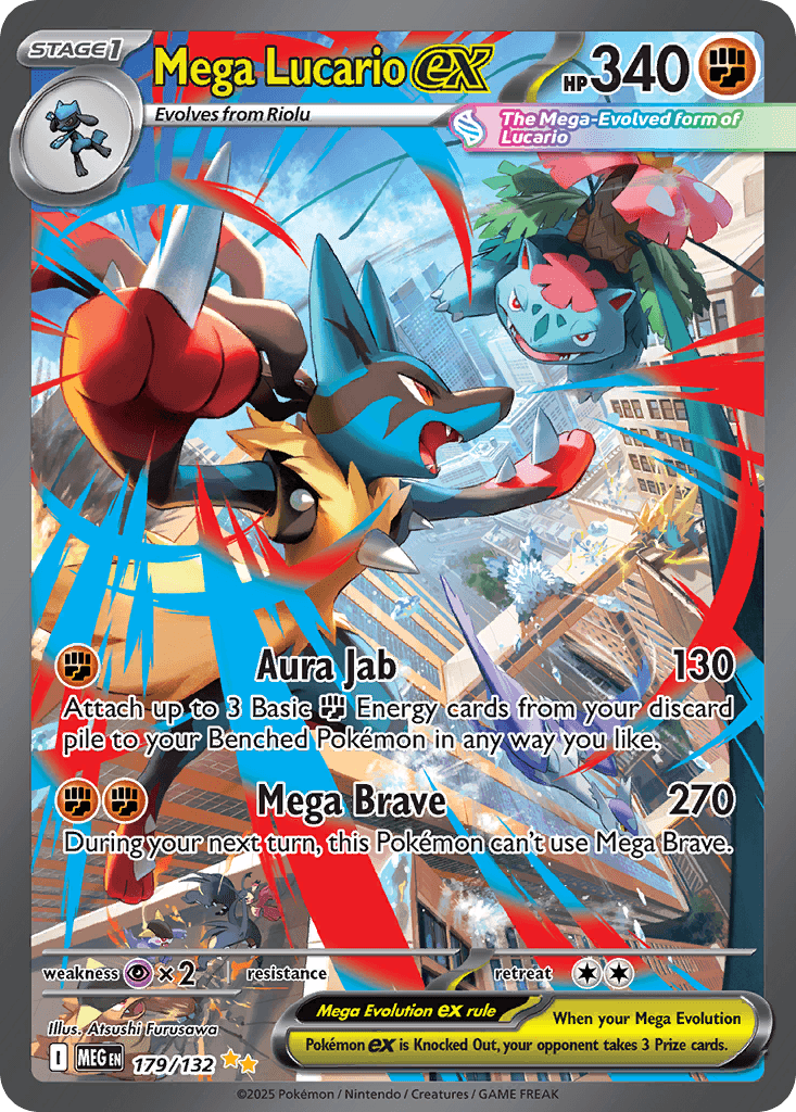 Mega Lucario ex #179/132