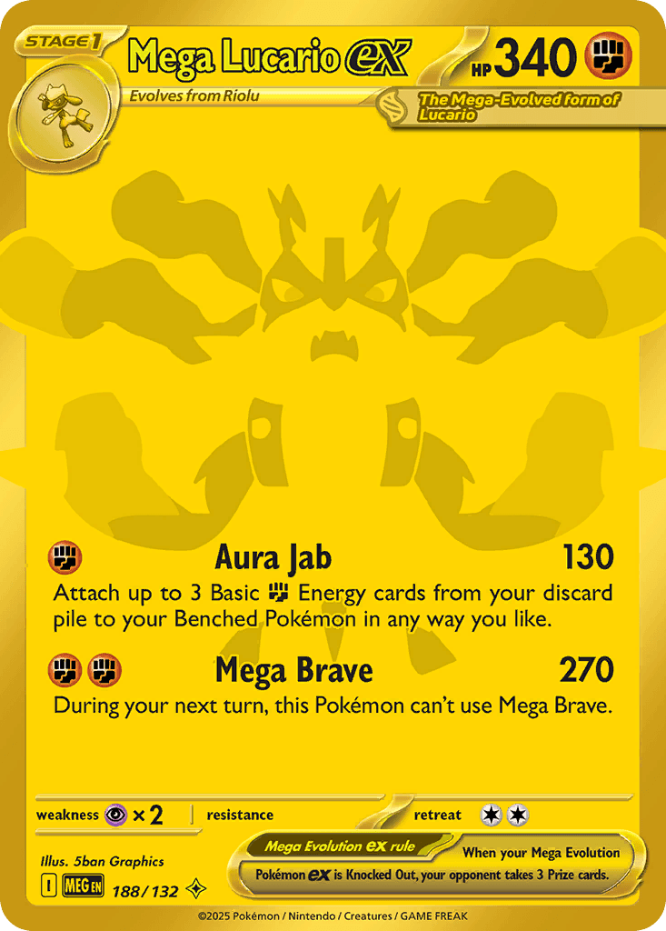 Mega Lucario ex #188/132