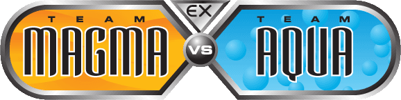 Team Magma vs Team Aqua set logo