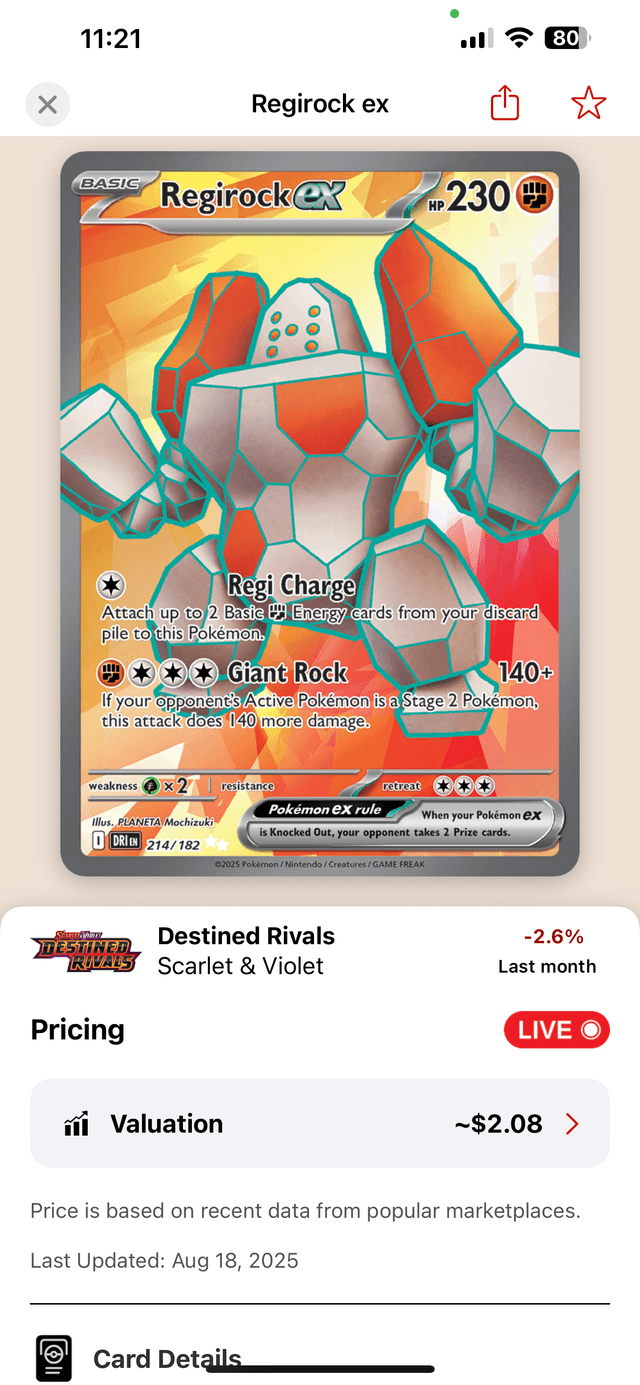 PokeScope Card Details