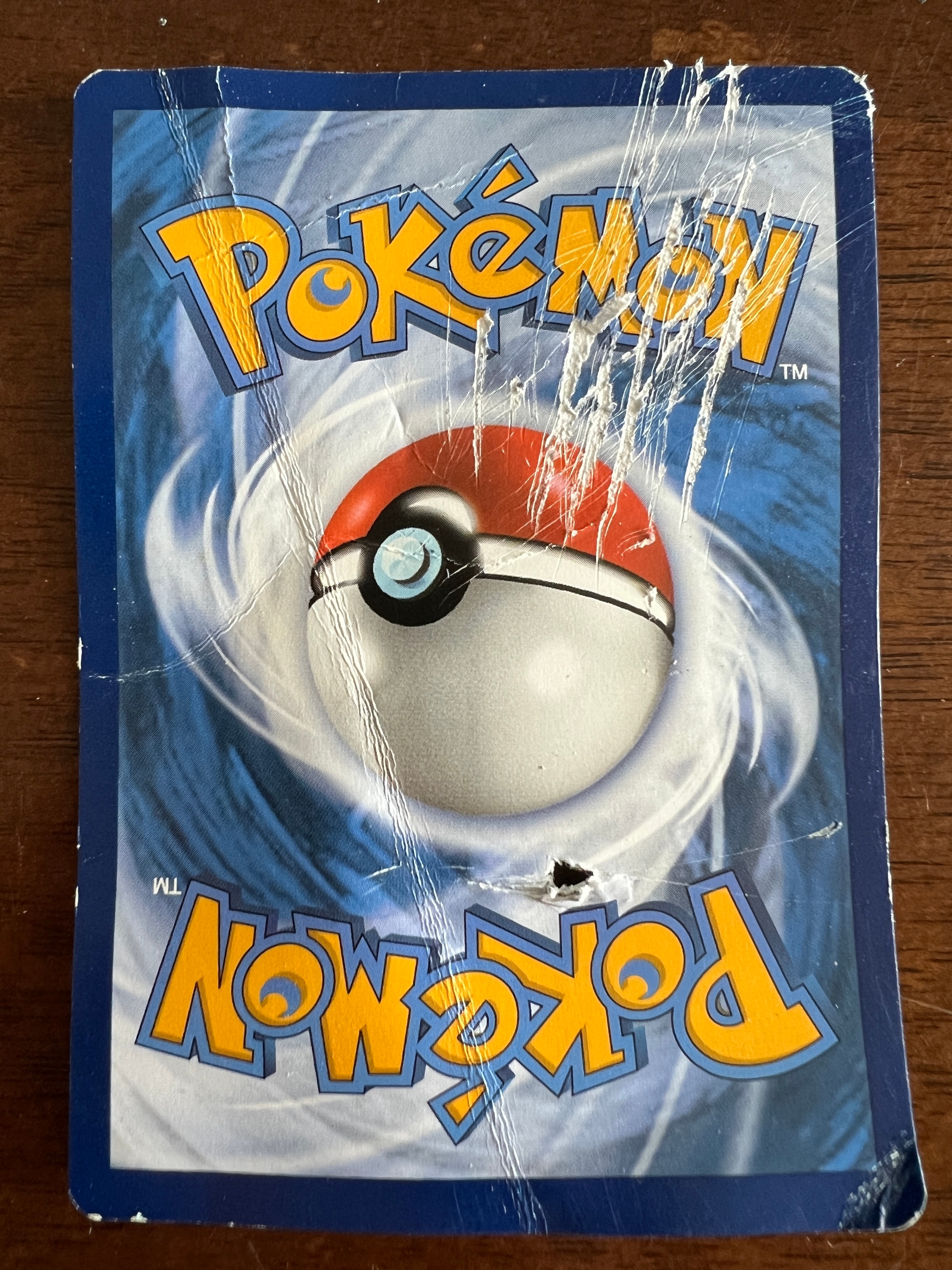 Damaged Pokemon Card Example