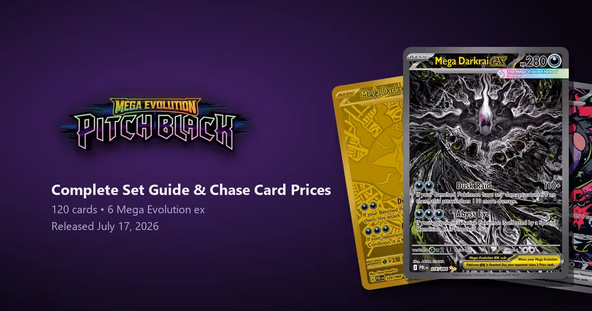 Pokemon TCG Pitch Black: Complete Guide, Top 10 Chase Cards & Mega Darkrai Prices (2026)